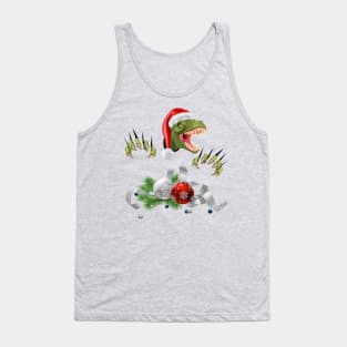 Christmas T-Rex Tank Top